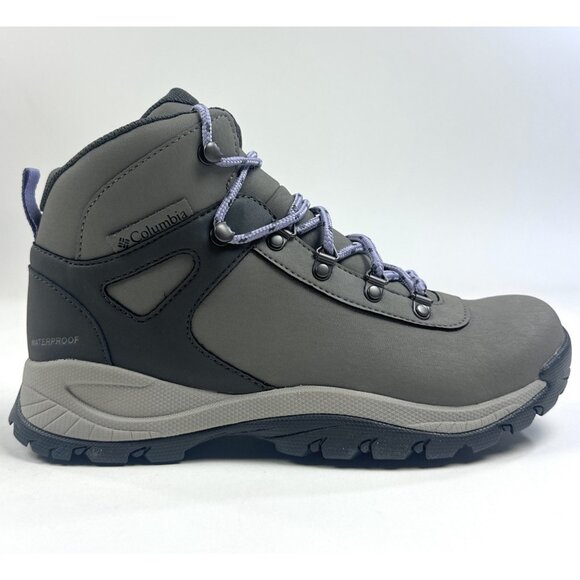 Columbia Yoncalla Womens 10 Gray Leather Boots Hiking Waterproof YL1090-008 - Picture 1 of 9